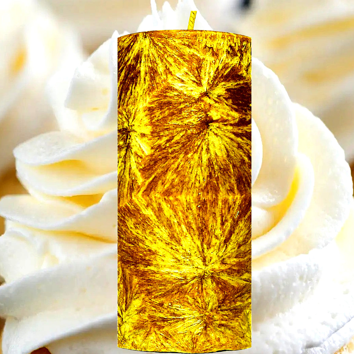 Buttercream Vanilla Pillar Candle – Plant-Based, Eco-Friendly, Vegan, Cruelty Free