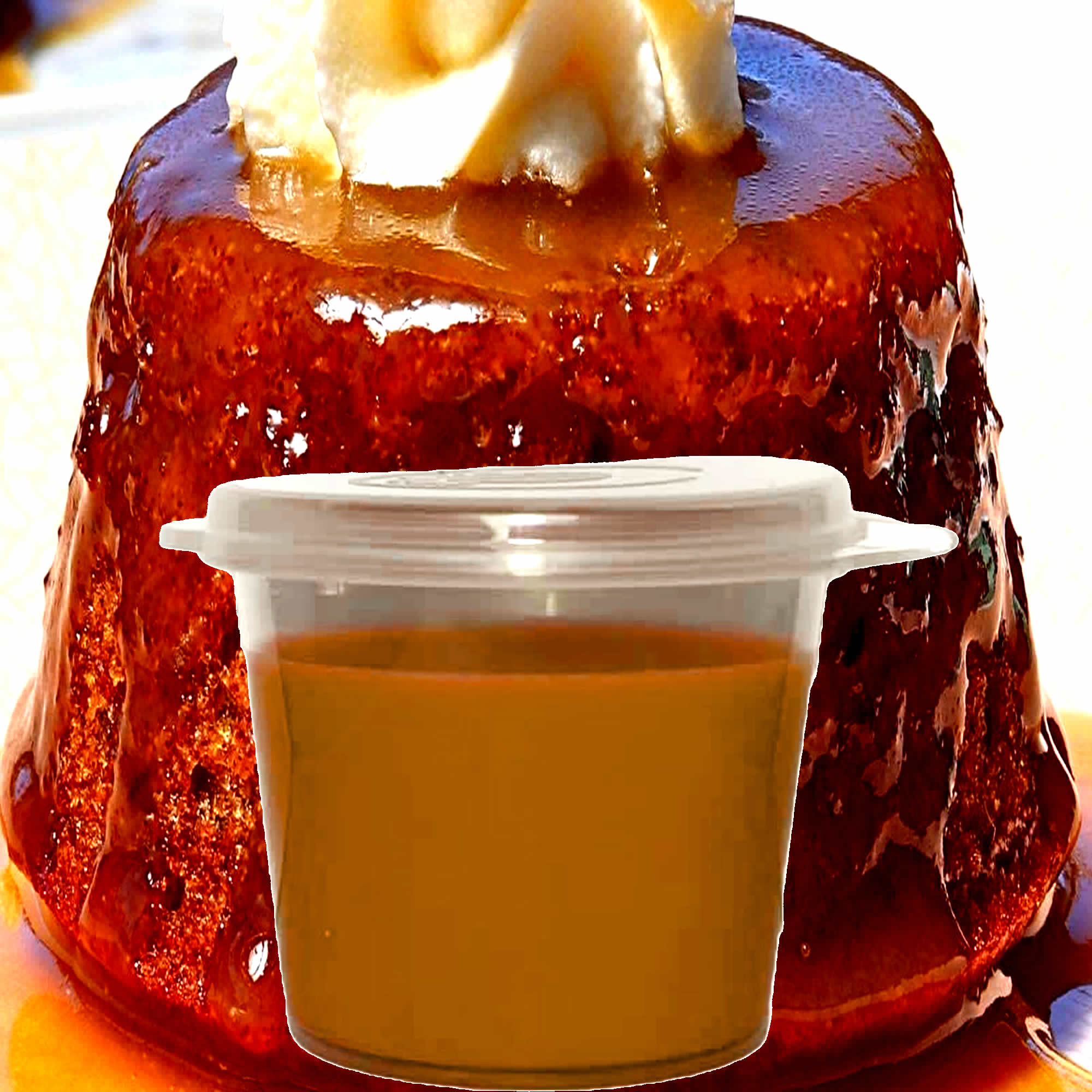 Butterscotch Pudding eco soy wax melts – vegan, cruelty-free featuring rich butterscotch dessert aroma, handmade in Australia.