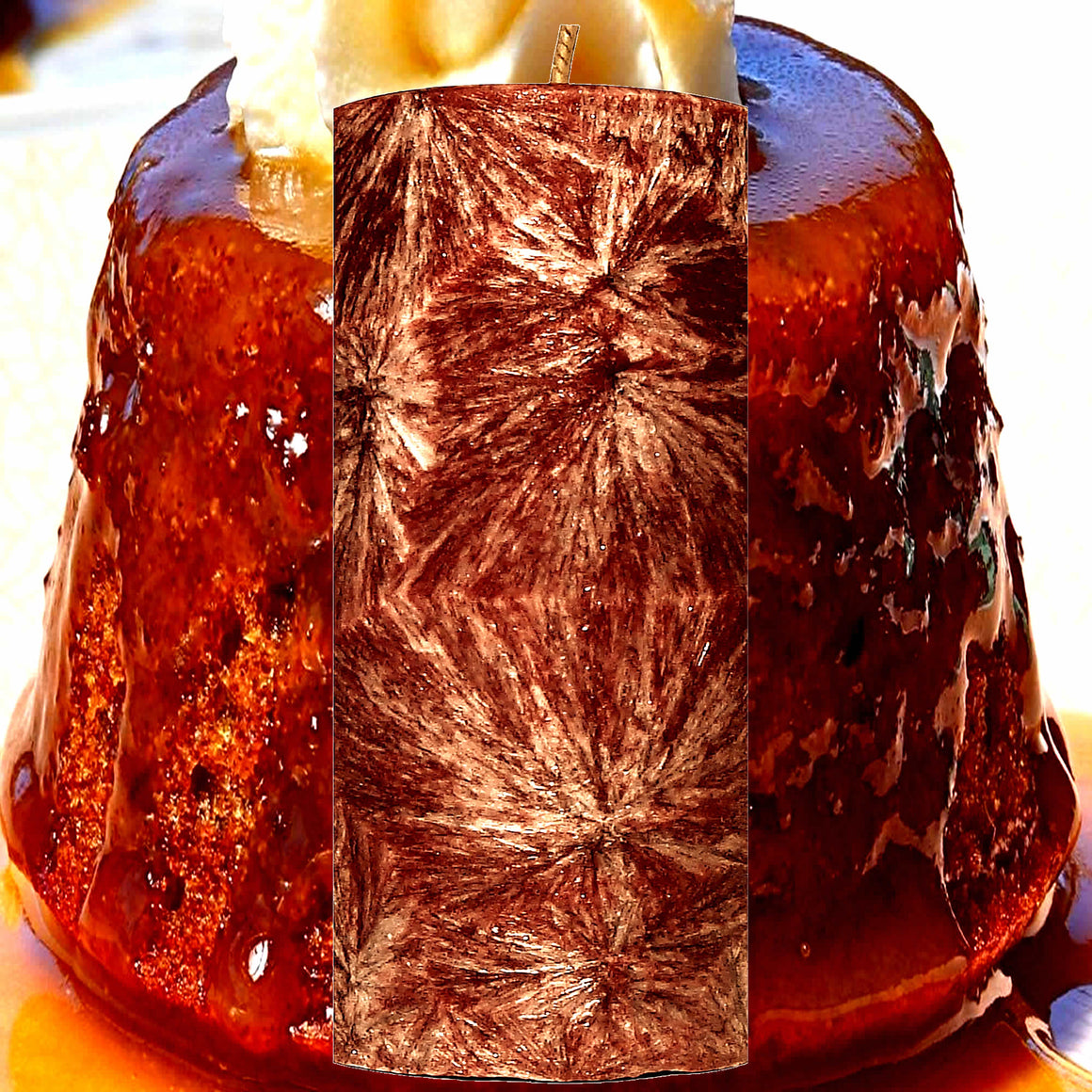 Butterscotch Pudding Pillar Candle – Plant-Based, Eco-Friendly, Vegan, Cruelty Free