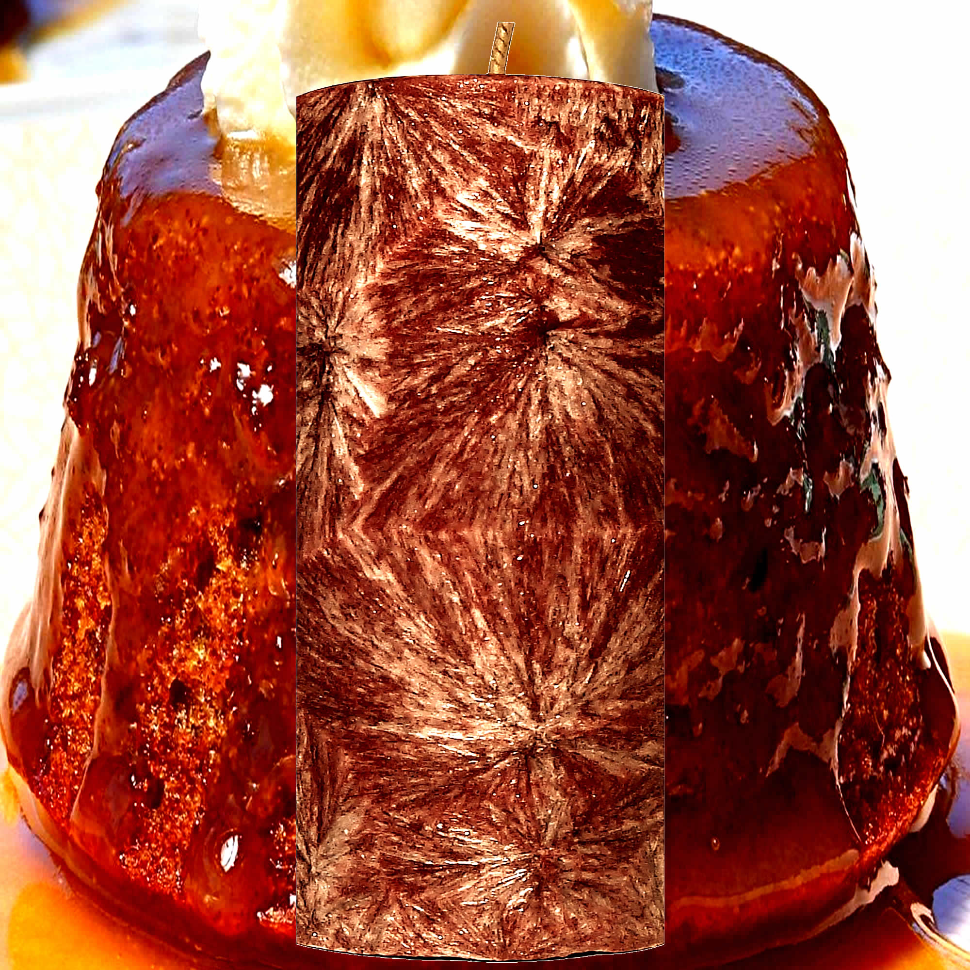 Butterscotch Pudding Pillar Candle – Plant-Based, Eco-Friendly, Vegan, Cruelty Free