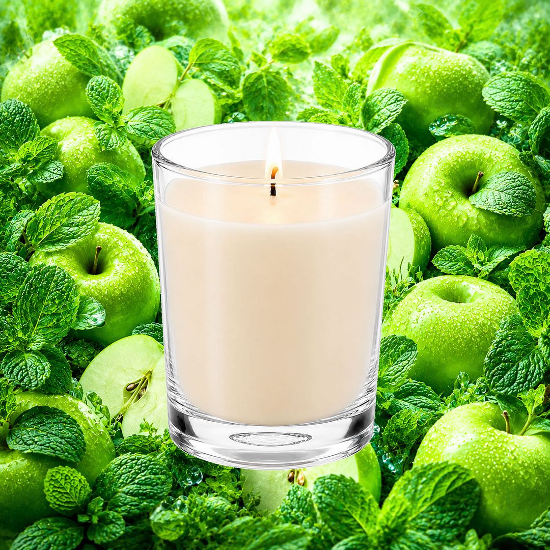 Apple Mint Scented Votive Candles eco soy plant based – vegan, cruelty-free featuring crisp apple and cool mint notes, handmade in Australia.