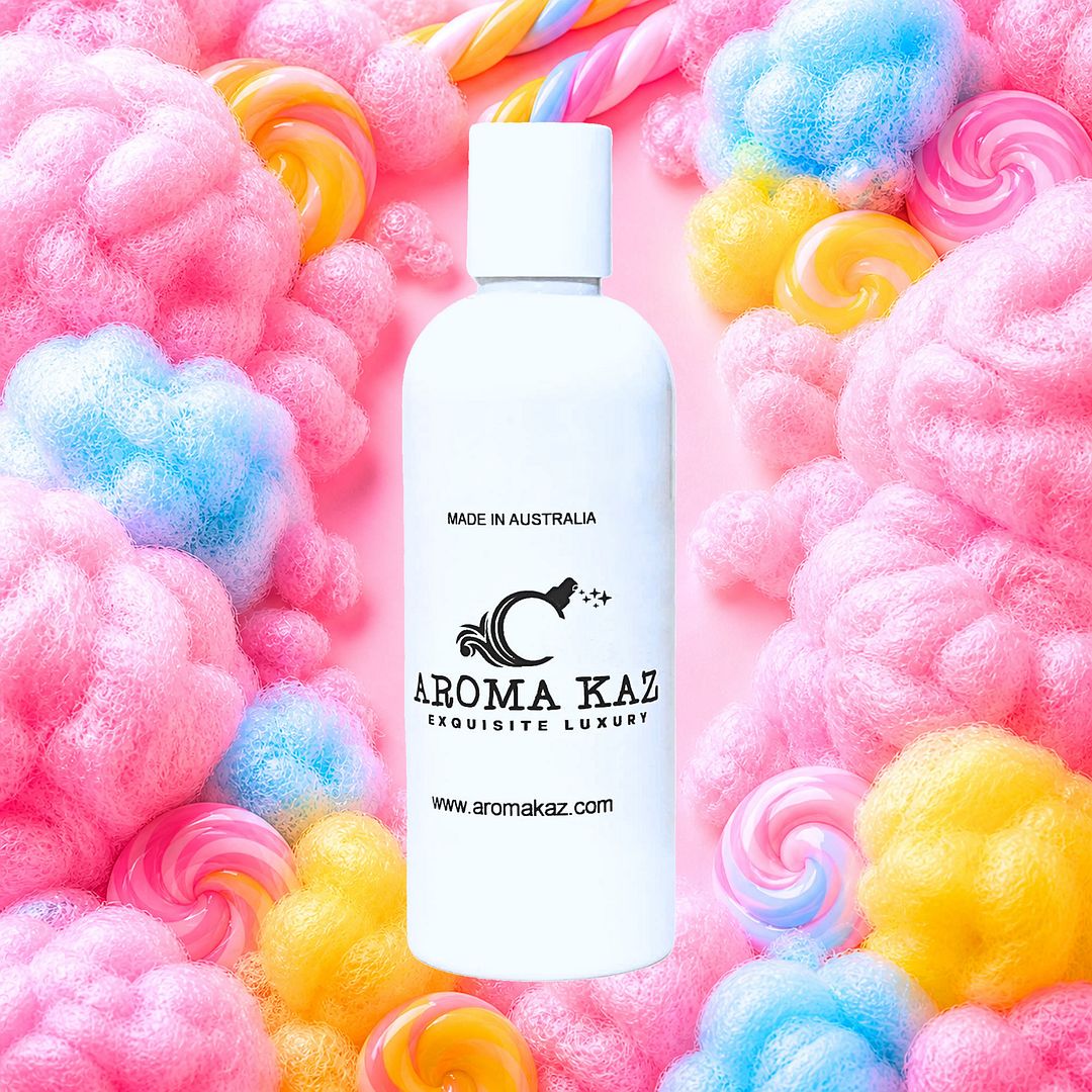 Fairy Floss Body Wash Shower Gel – vegan, cruelty-free featuring sugary cotton candy sweetness, handmade in Australia.