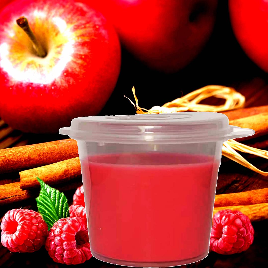 Apple Cinnamon Raspberry Candle Wax Melts - Shot Pots