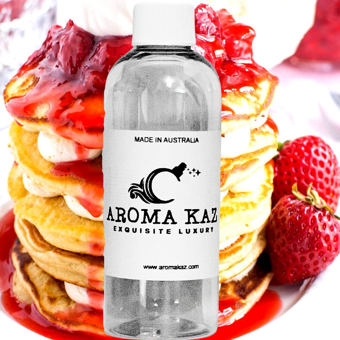 Strawberry Pancakes Vegan candle and soap making fragrance oil, cruelty-free and made in Australia. Ideal for DIY crafts, candles, soaps, bath body and home fragrance projects.