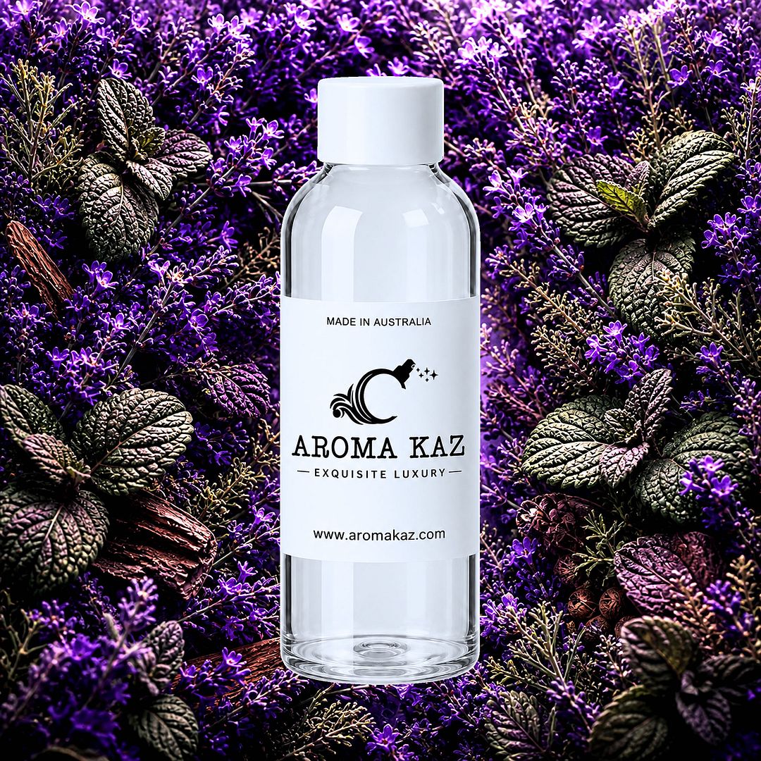 Patchouli & Lavender fragrance oil for candle making, soap making and perfume blending – vegan, cruelty-free featuring fresh floral lavender and earthy patchouli, handmade in Australia.