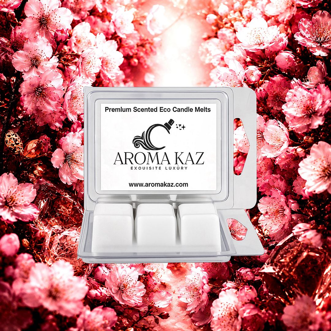 Musk Cherry Blossoms eco soy wax melts – vegan, cruelty-free featuring sweet cherry blossoms and soft musk, handmade in Australia.