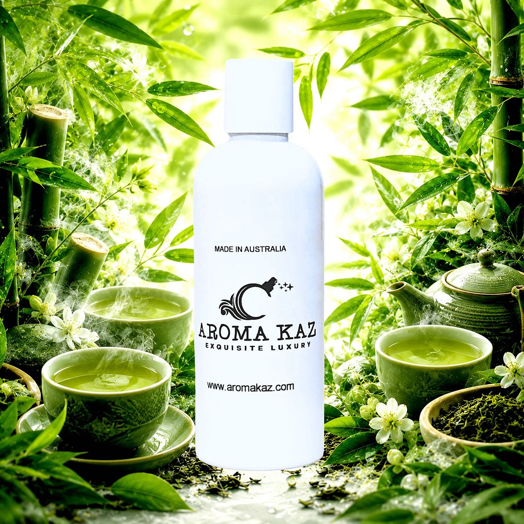 Bamboo & Green Tea Body Wash Shower Gel – vegan, cruelty-free featuring refreshing bamboo and green tea aroma, handmade in Australia.