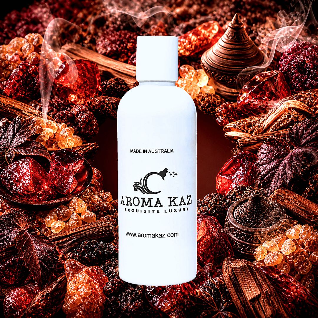 Dragons Blood Body Massage Oil – vegan, cruelty-free, plant-based hydrating oil with a bold resinous incense aroma, handmade in Australia.