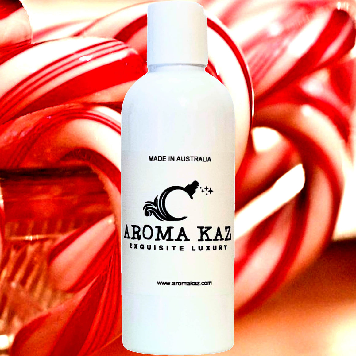 Candy Cane Body Wash/Shower Gel/Bubble Bath Plant Based Vegan Cruelty Free