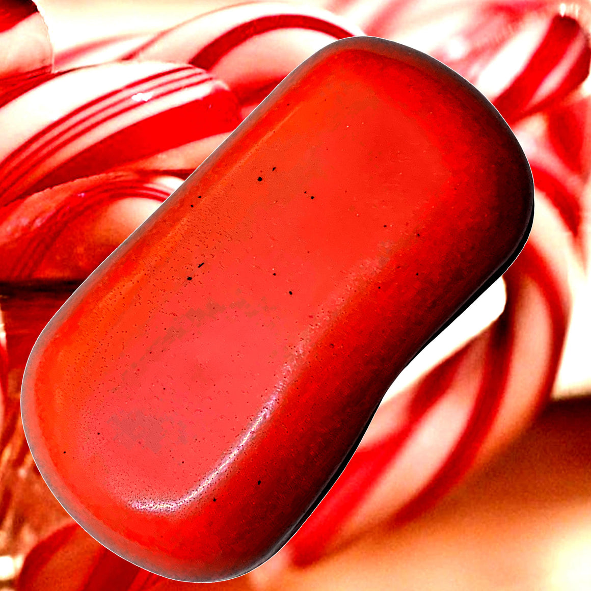 Candy Cane Vegan Soap Bars Plant-Based Cruelty-Free Handcrafted