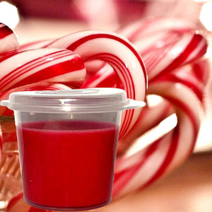 Candy Cane Eco Soy Shot Pot Candle Wax Melts