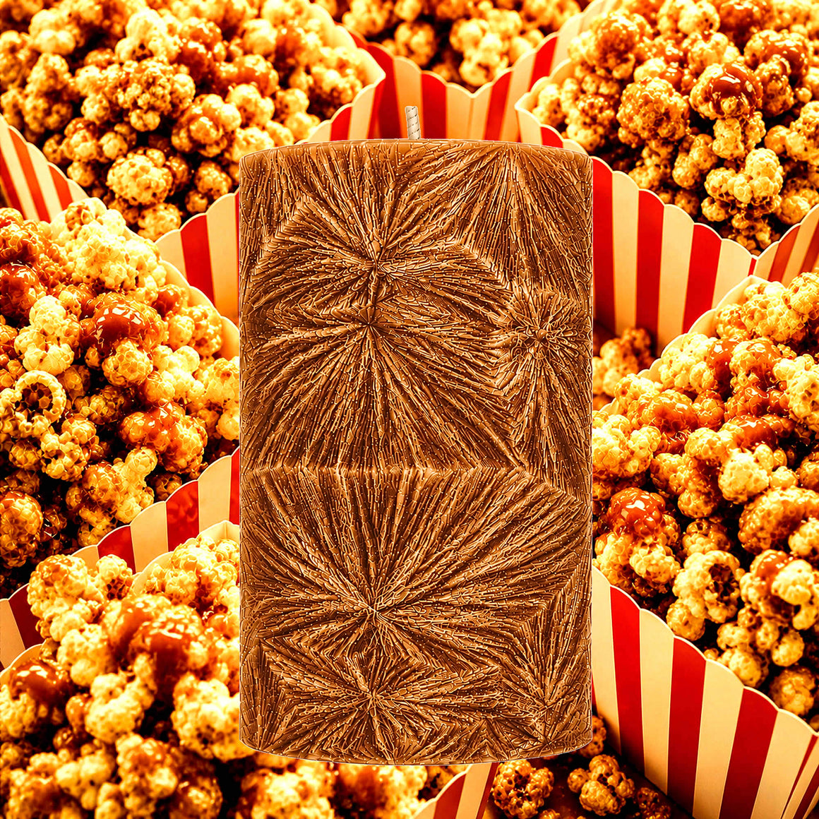 Caramel Popcorn Pillar Candle
