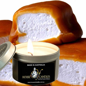 Caramel Marshmallows Scented Eco Soy Tin Candles