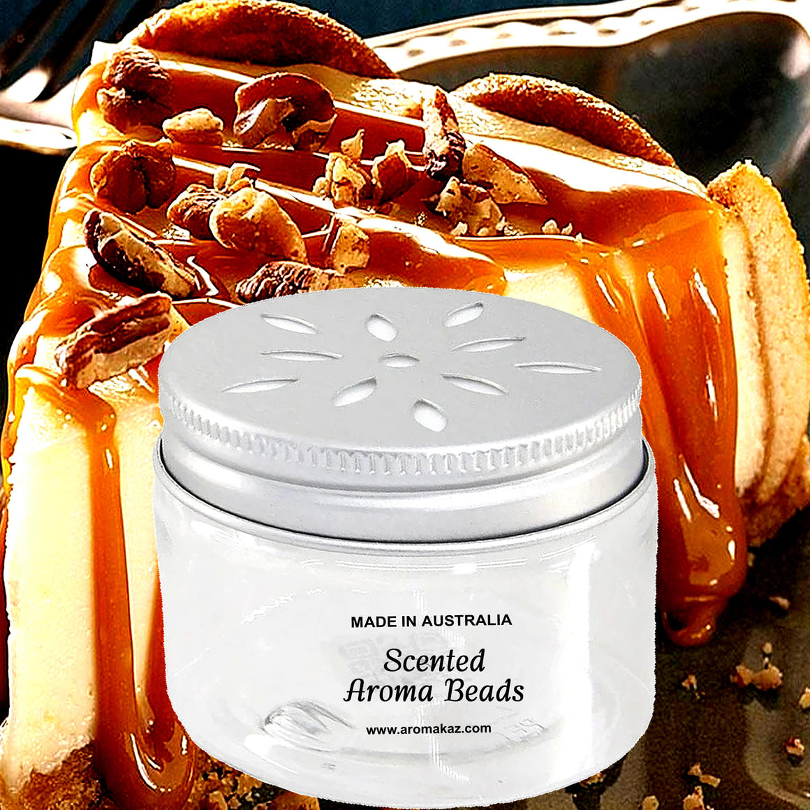 Caramel Cheesecake Air Freshener Aroma Beads - Room, Car, Pantry, Pet Areas, Linen