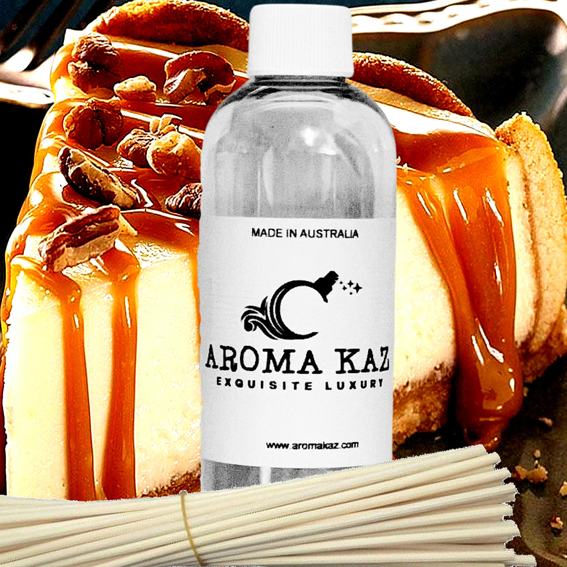 Caramel Cheesecake Diffuser Fragrance Oil with Reeds – Vegan Cruelty-Free Home Aroma