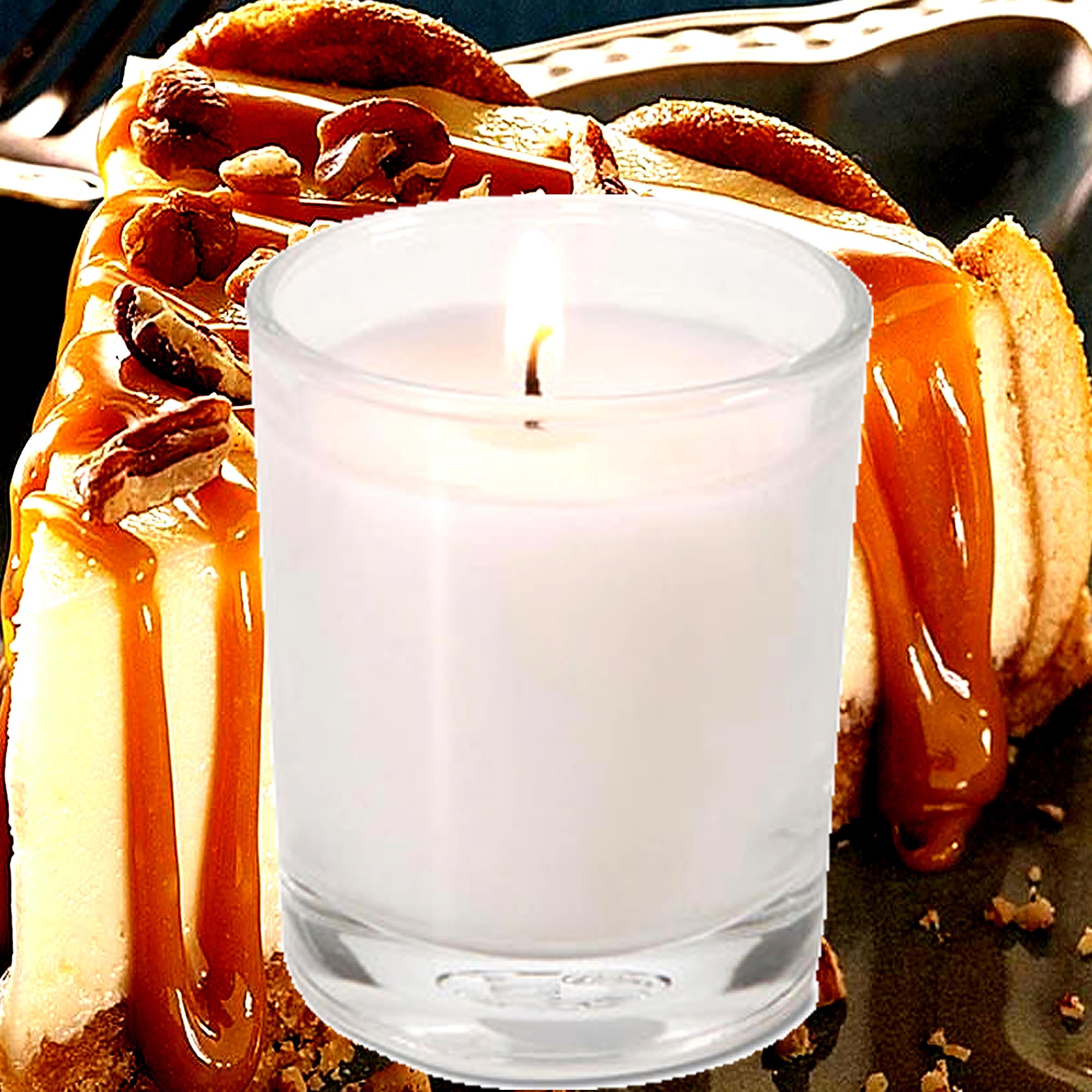 Caramel Cheesecake Eco Soy Votive Candles – Clean Burn, Plant-Based, Vegan & Pet Safe