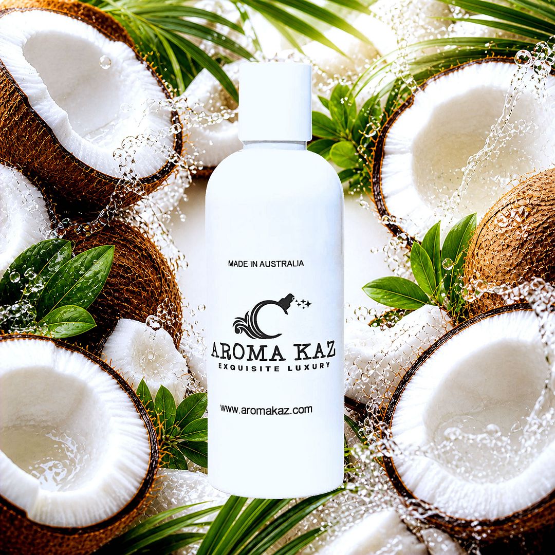 Fresh Coconut Body Wash Shower Gel – vegan, cruelty-free featuring creamy tropical coconut, handmade in Australia.