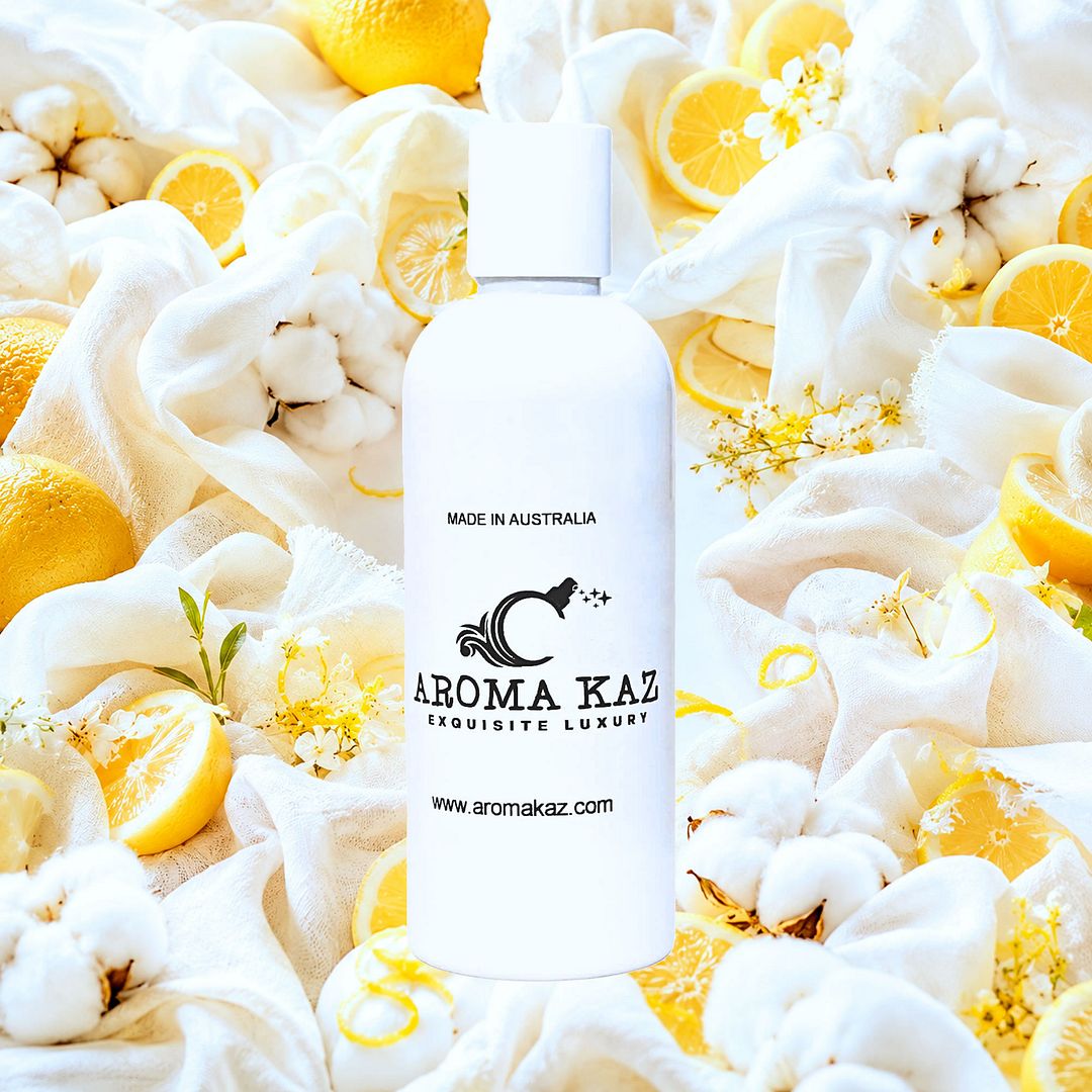 Lemon Fresh Linen Body Wash Shower Gel – vegan, cruelty-free featuring crisp clean linen and citrus lemon notes, handmade in Australia.