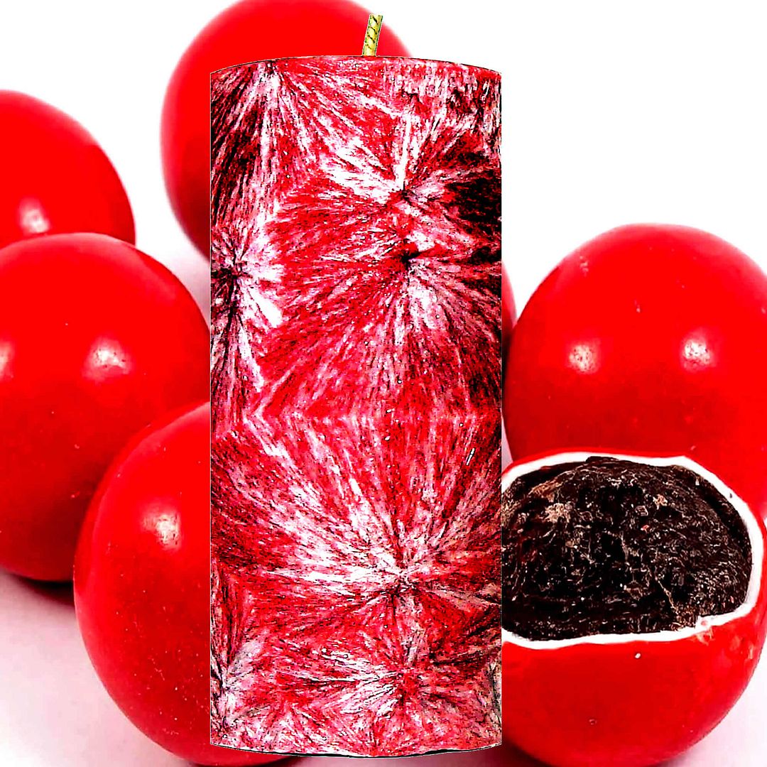 Choc Orange Jaffa Palm Wax Pillar Candle