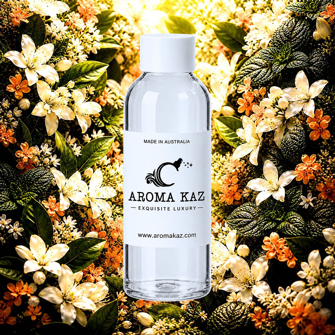 Patchouli Neroli Blossoms fragrance oil for candle making, soap making and perfume blending – vegan, cruelty-free featuring floral neroli orange blossoms and earthy patchouli, handmade in Australia.