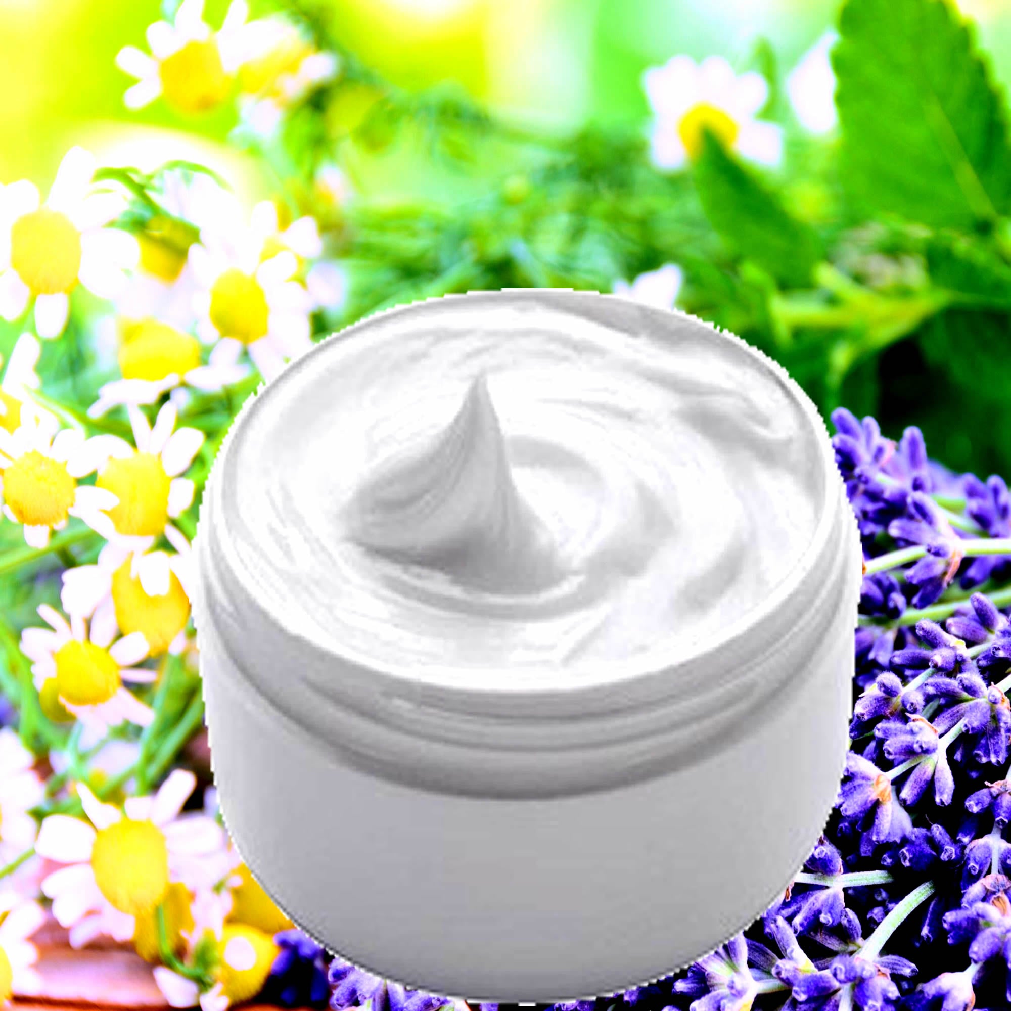 Chamomile & Lavender Hand and Body Cream – vegan, cruelty-free featuring calming chamomile and lavender herbal aroma, handmade in Australia.