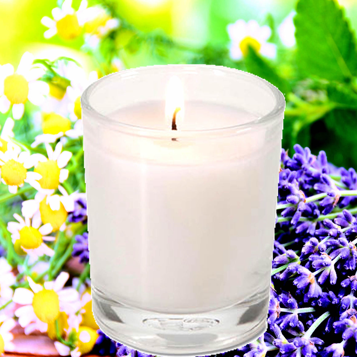 Chamomile & Lavender Eco Soy Votive Candles – Clean Burn, Plant-Based, Vegan & Pet Safe