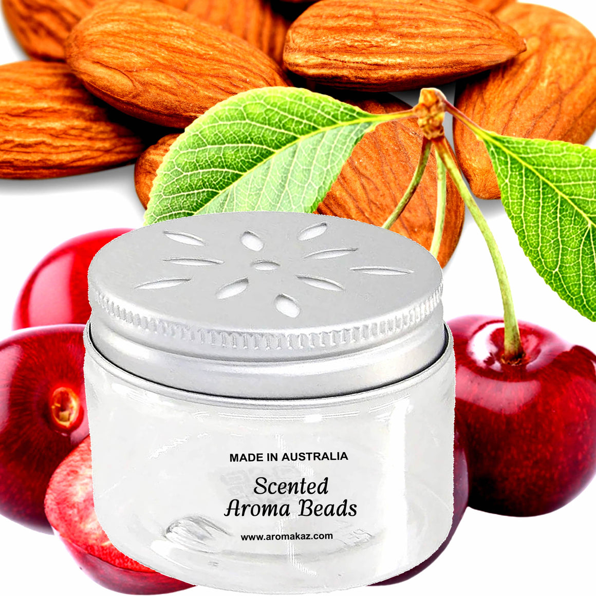Cherry Almond Air Freshener Aroma Beads - Room, Car, Pantry, Pet Areas, Linen