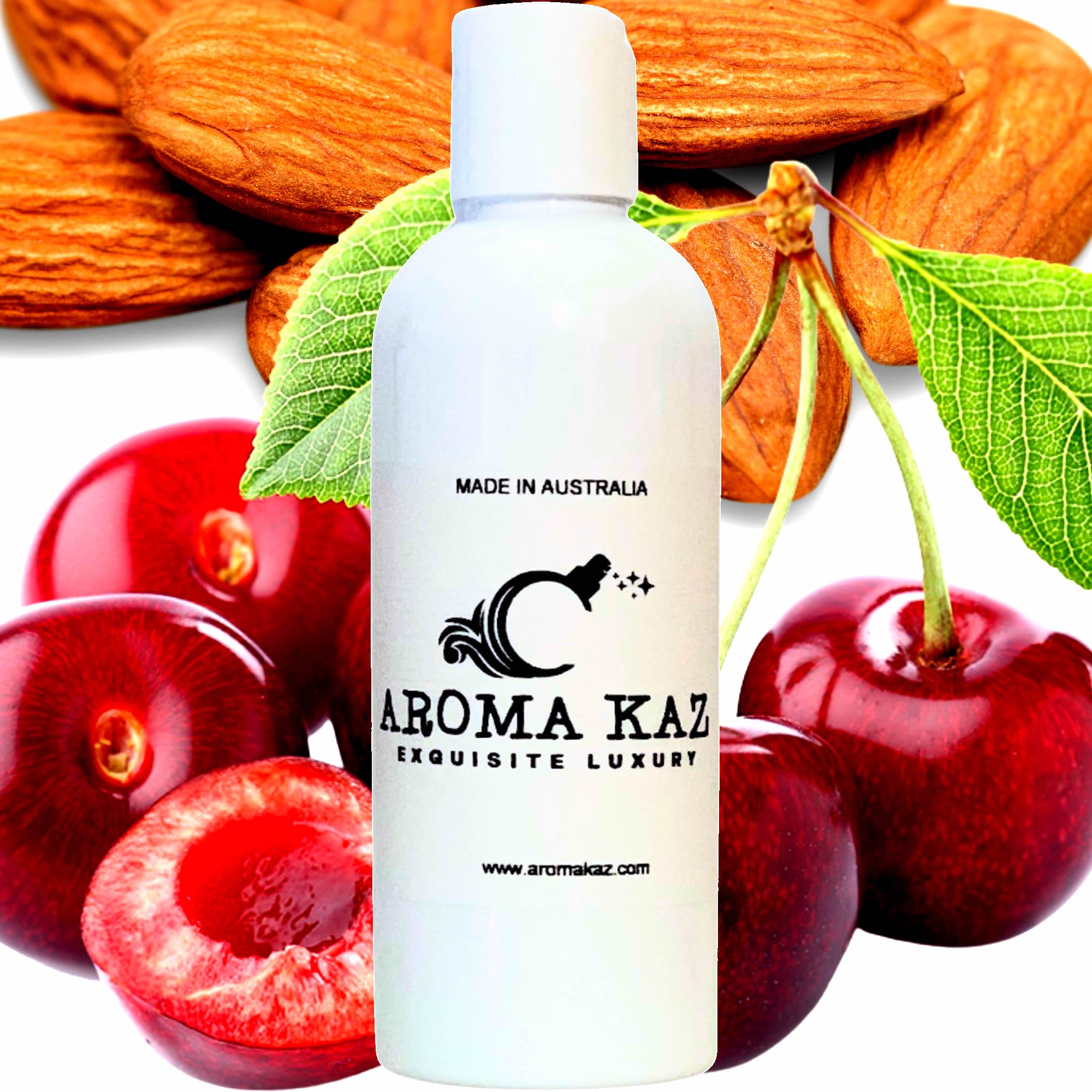 Cherry Almond Body Wash/Shower Gel/Bubble Bath Plant Based Vegan Cruelty Free