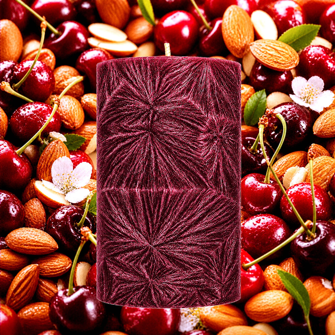 Cherry Almond Pillar Candle