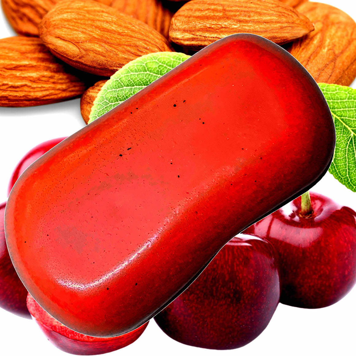 Cherry Almond Vegan Soap Bars Plant-Based Cruelty-Free Handcrafted