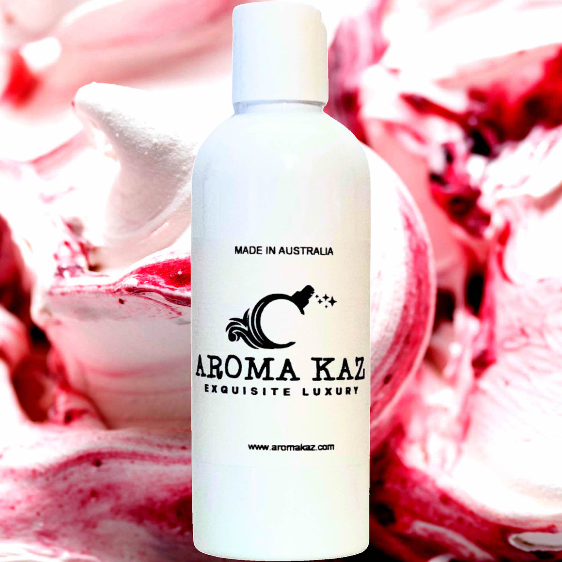 Cherry Vanilla Body Massage Oil – vegan, cruelty-free fruity cherry and creamy vanilla fragrance, handmade in Australia.