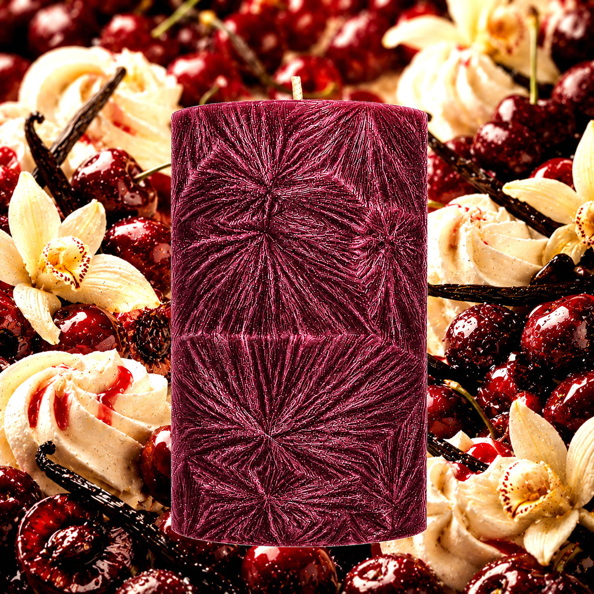 Cherry Vanilla Pillar Candle