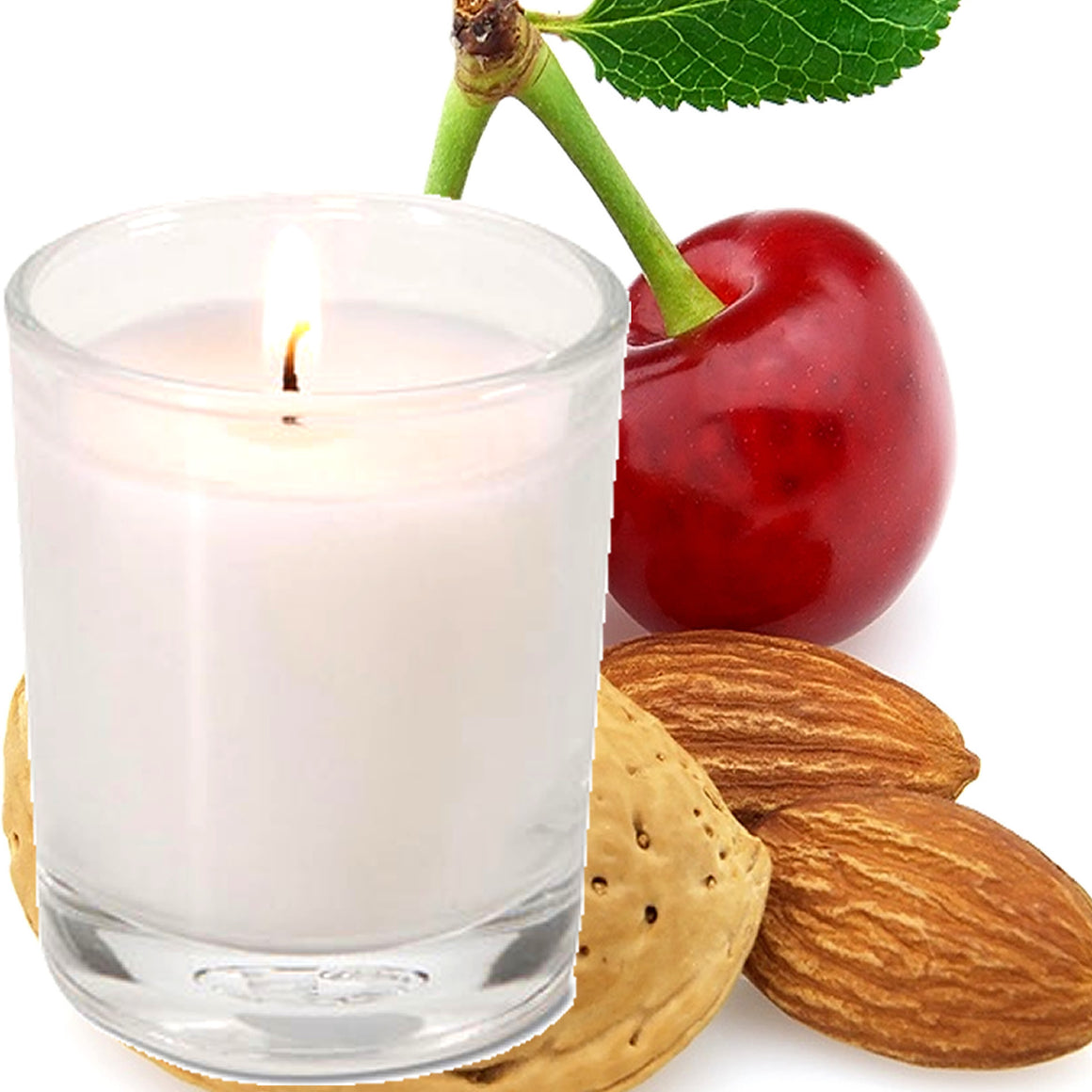 Cherry Almond Vanilla Scented Eco Soy Votive Candles Hand Poured