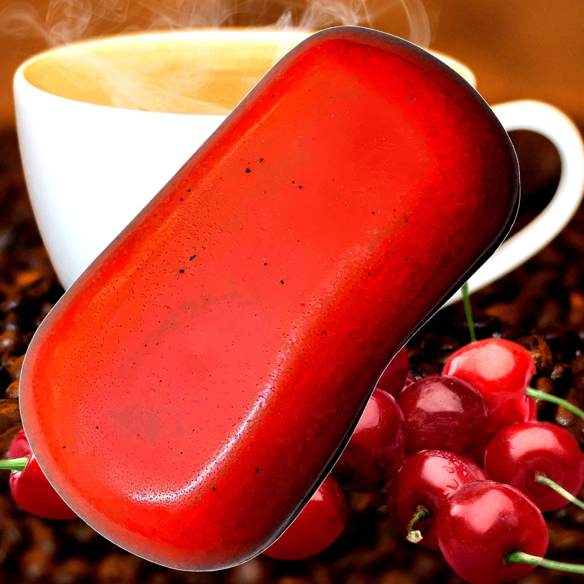 Cherry Coffee Vegan Soap Bars Plant-Based Cruelty-Free Handcrafted
