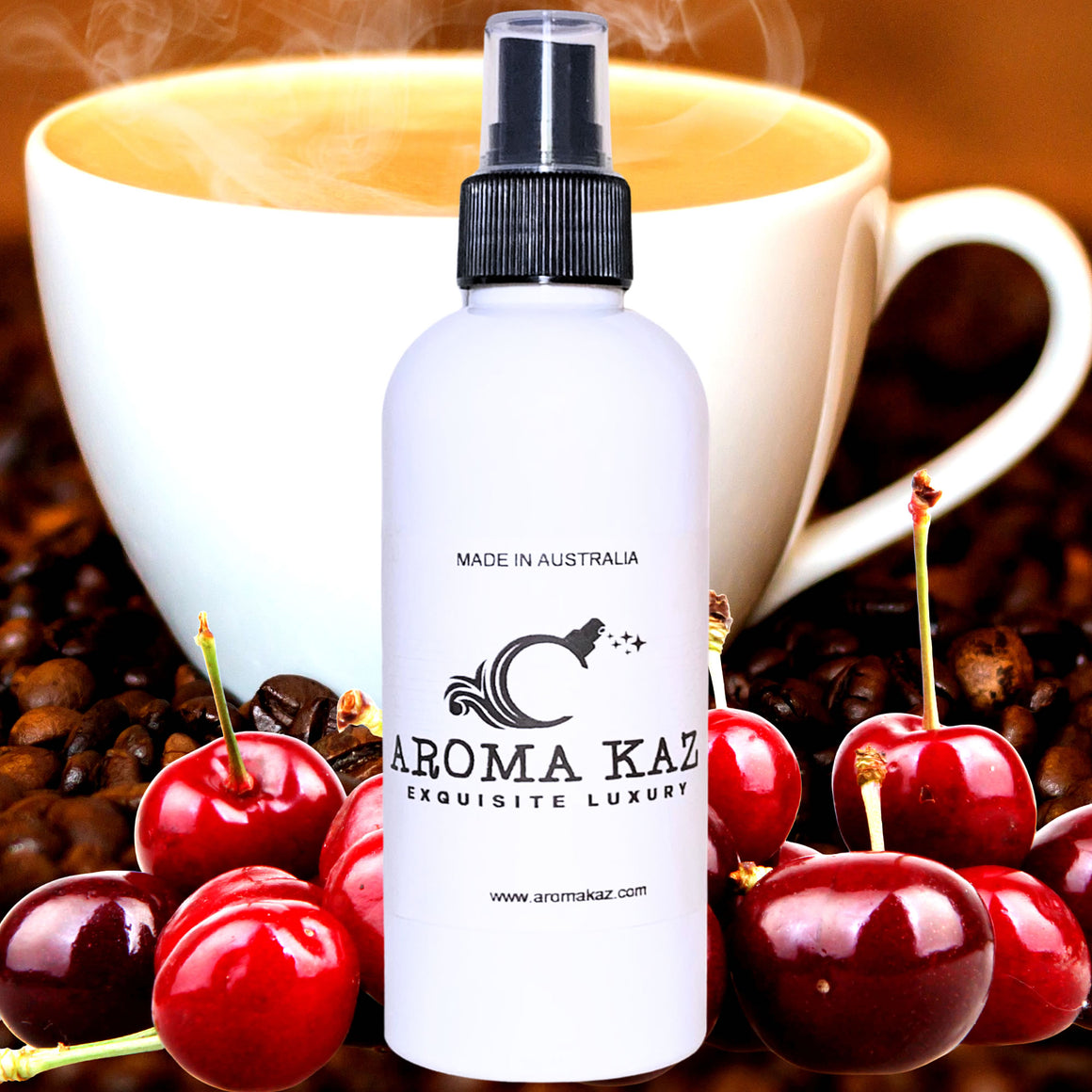 Cherry Coffee Body Spray Mist - Vegan, Cruelty-Free, Alcohol-Free Perfume