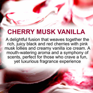 Cherry Musk Vanilla Body Spray Mist - Vegan, Cruelty-Free, Alcohol-Free Perfume