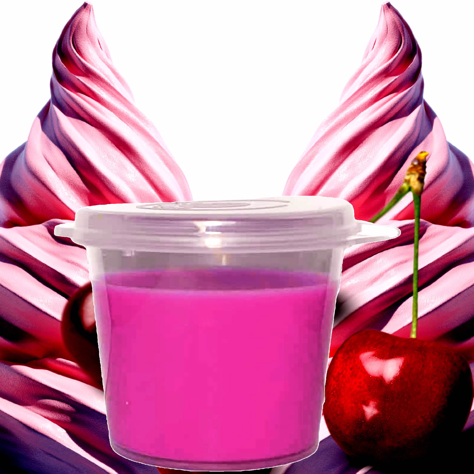 Cherry Musk Vanilla Soy Candle Melt Shot Pots – Plant-Based, Vegan, Cruelty-Free, Hand-Poured
