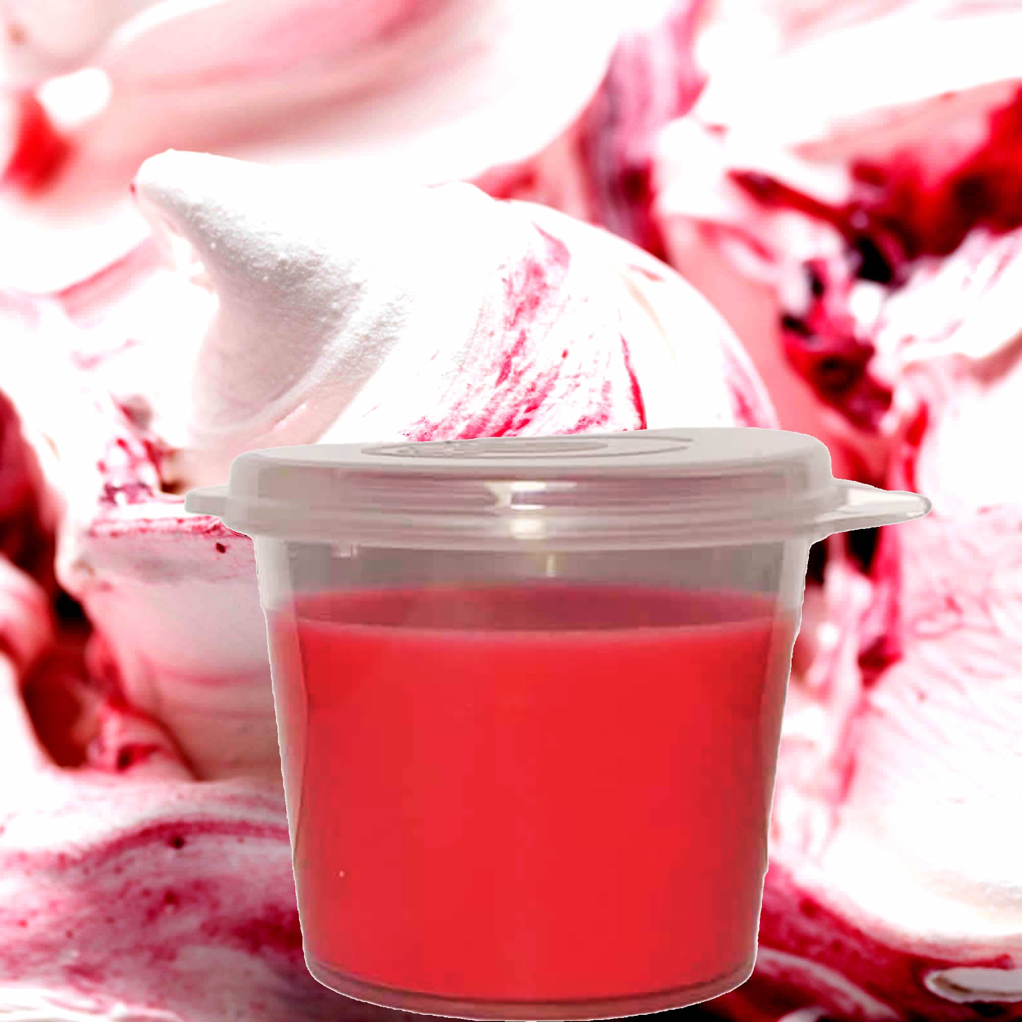Cherry Vanilla Soy Candle Melt Shot Pots – Plant-Based, Vegan, Cruelty-Free, Hand-Poured