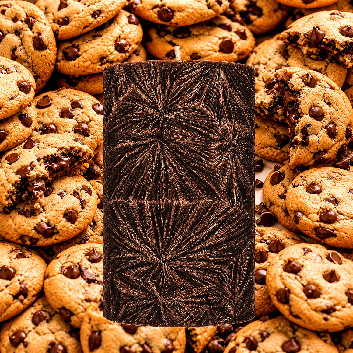 Choc Chip Cookies Pillar Candle