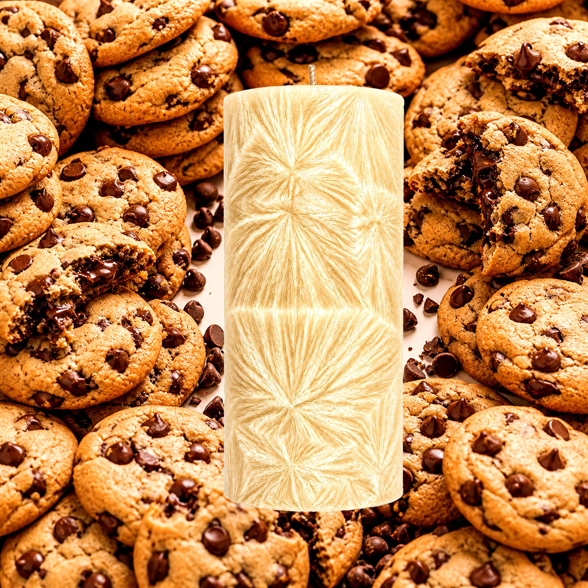 Choc Chip Cookies Pillar Candle