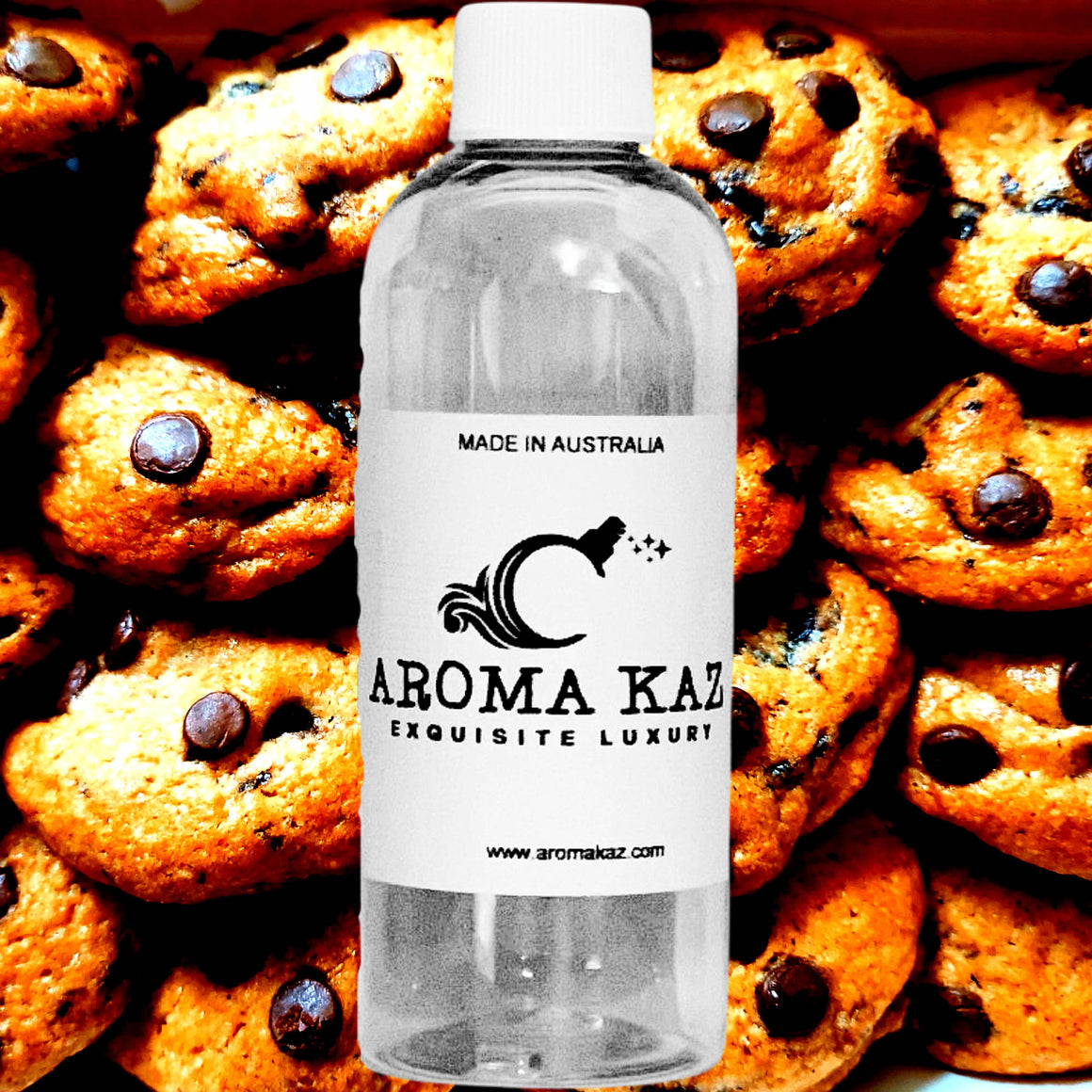 Choc Chip Cookies fragrance oil for candle making, soap making and perfume blending – vegan, cruelty-free featuring warm baked chocolate chip cookie aroma, handmade in Australia.