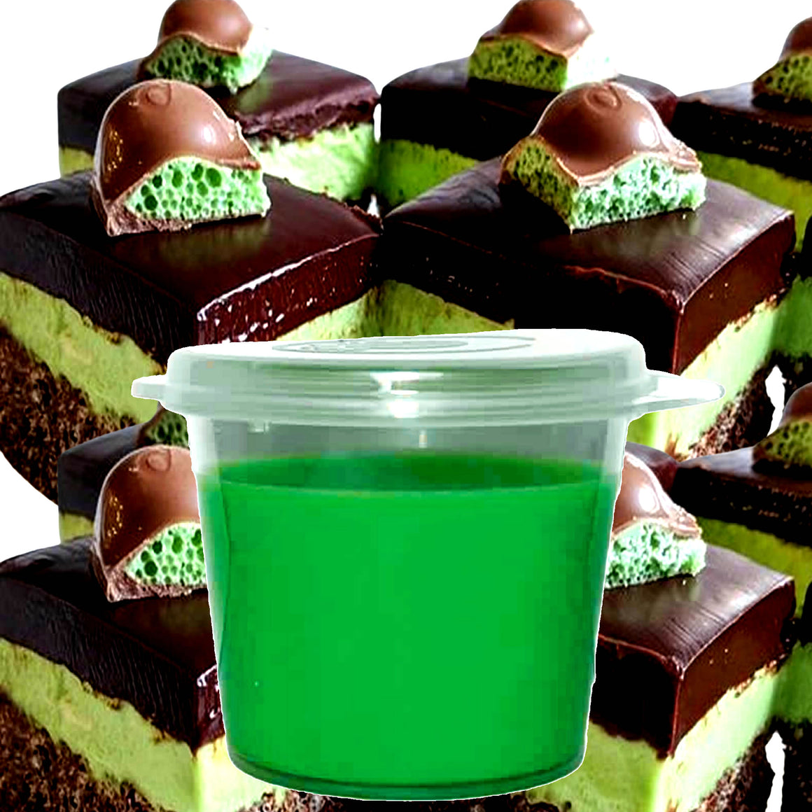 Choc Mint Cheesecake eco soy wax melts – vegan, cruelty-free featuring chocolate and peppermint cheesecake fragrance, handmade in Australia.