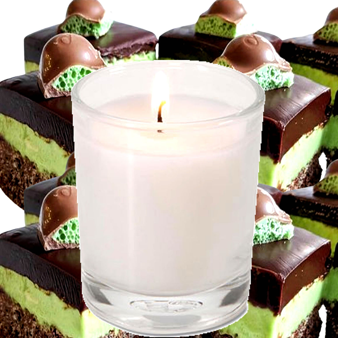 Choc Mint Cheesecake Eco Soy Votive Candles – Clean Burn, Plant-Based, Vegan & Pet Safe