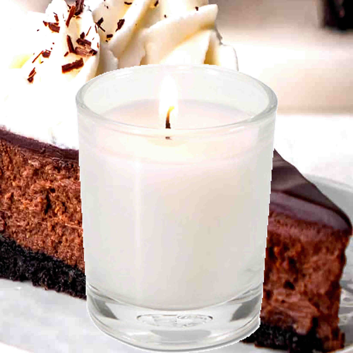 Chocolate Cheesecake Eco Soy Votive Candles – Clean Burn, Plant-Based, Vegan & Pet Safe
