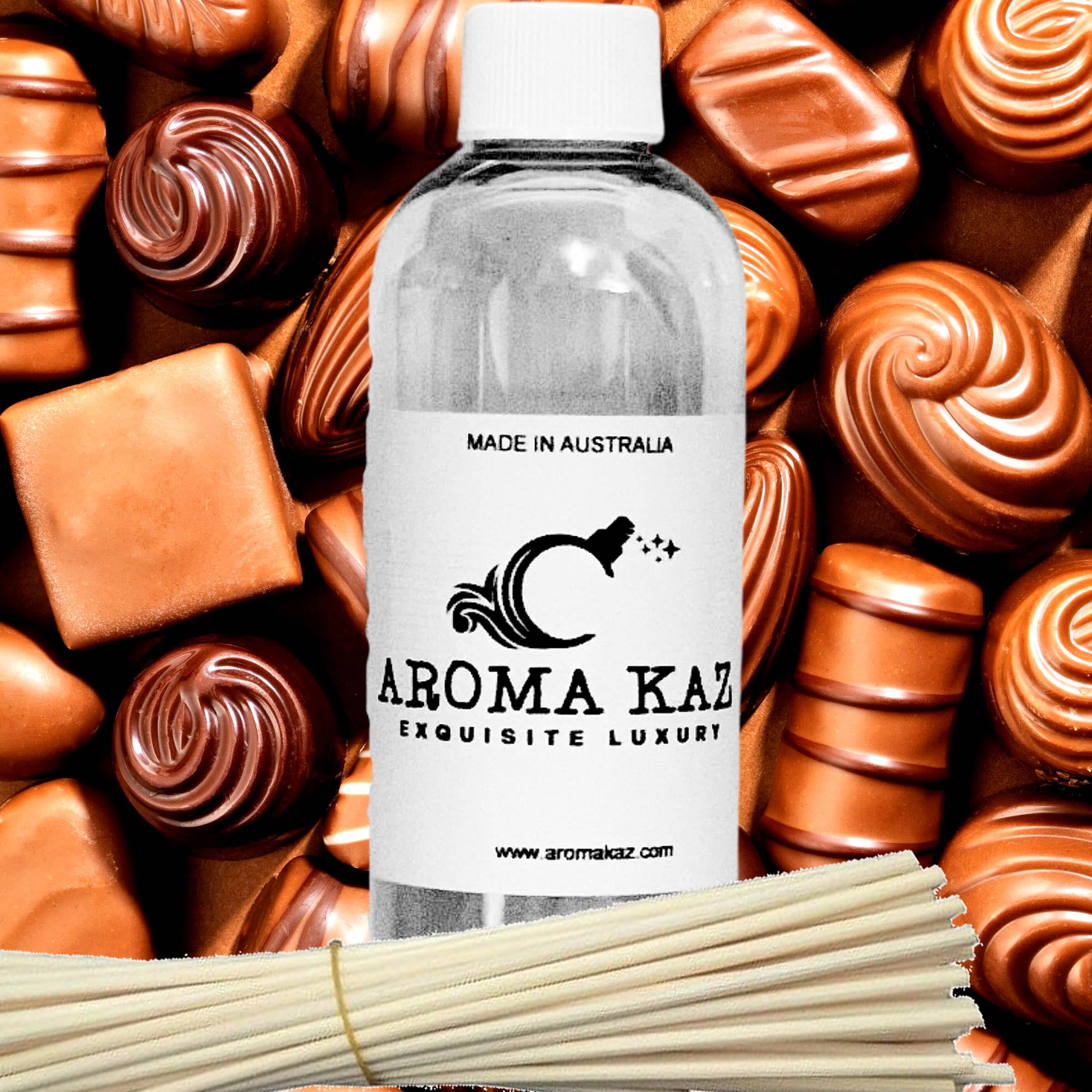 Chocolate Diffuser Fragrance Oil with Reeds – Vegan Cruelty-Free Home Aroma