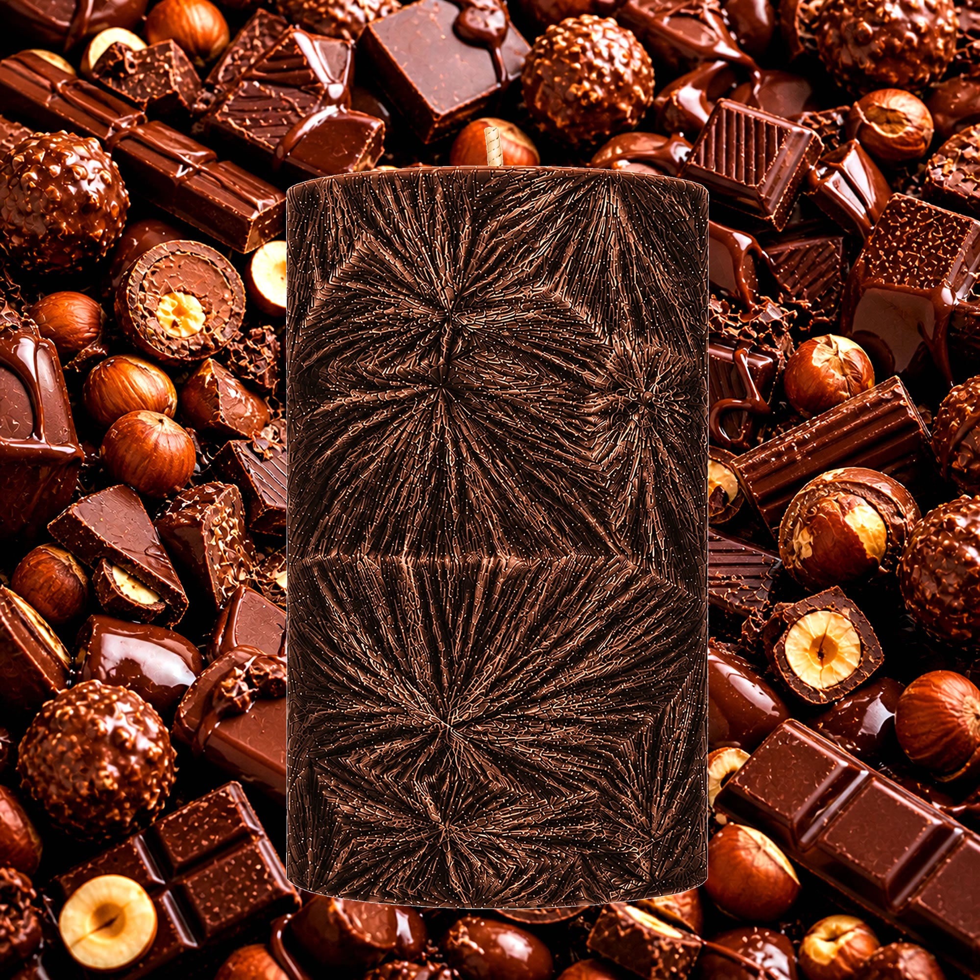 Chocolate Hazelnut Pillar Candle