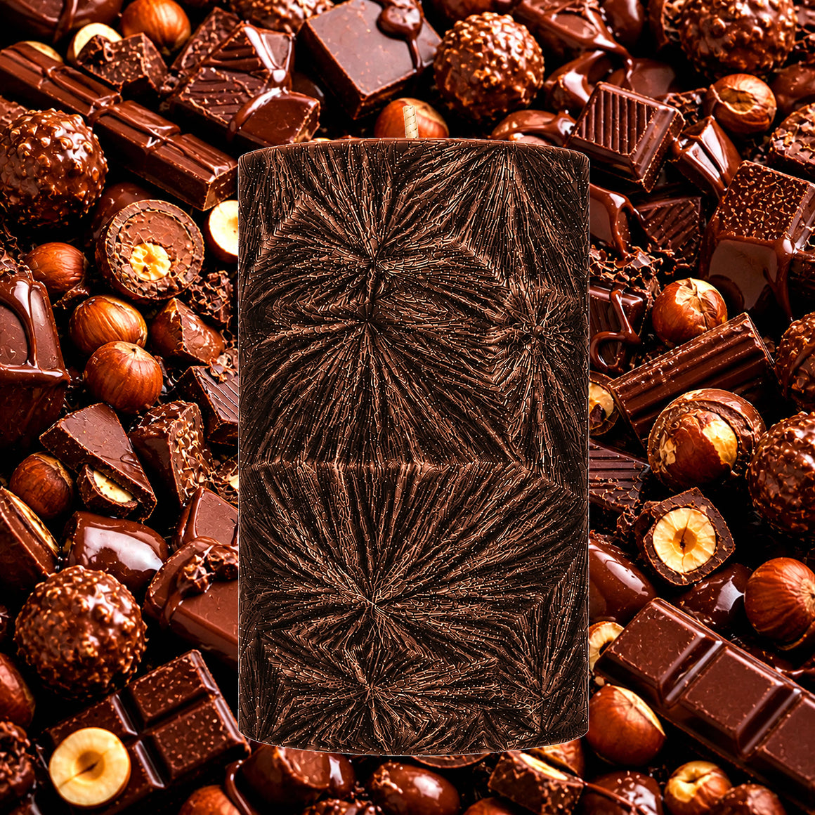 Chocolate Hazelnut Pillar Candle