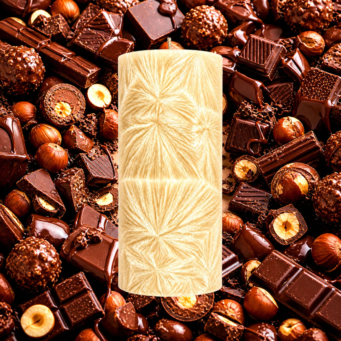 Chocolate Hazelnut Pillar Candle