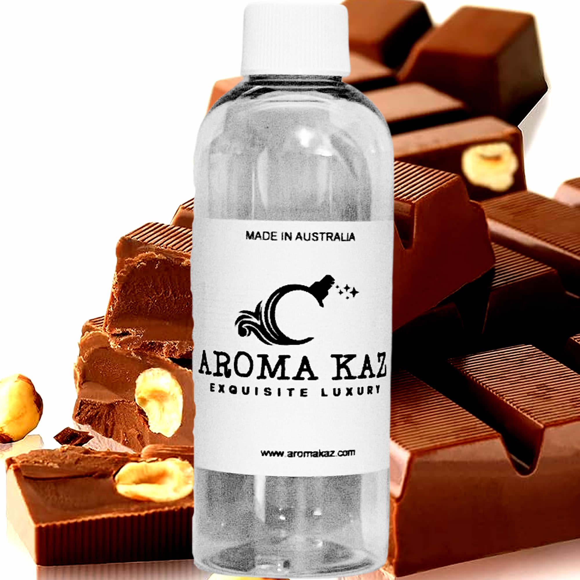 Chocolate Hazelnut fragrance oil for candle making, soap making and perfume blending – vegan, cruelty-free featuring creamy chocolate and toasted hazelnut fragrance, handmade in Australia.