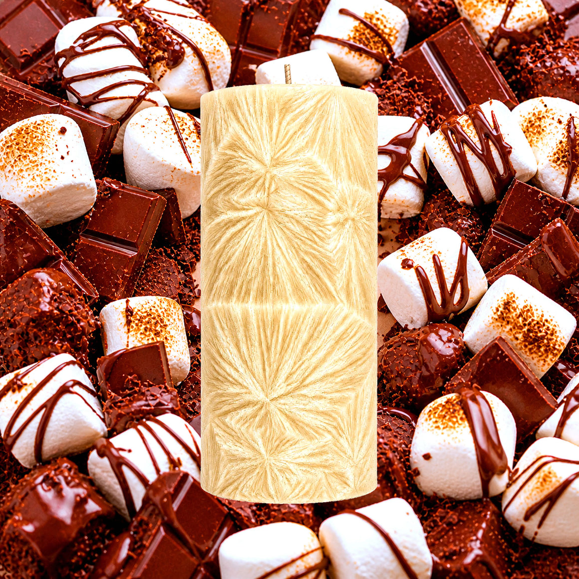 Chocolate Marshmallows Pillar Candle